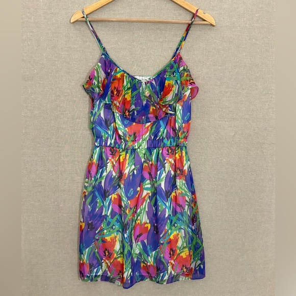 Shoshanna Dresses & Skirts - Shoshanna Silk Floral Sun Dress Size 4